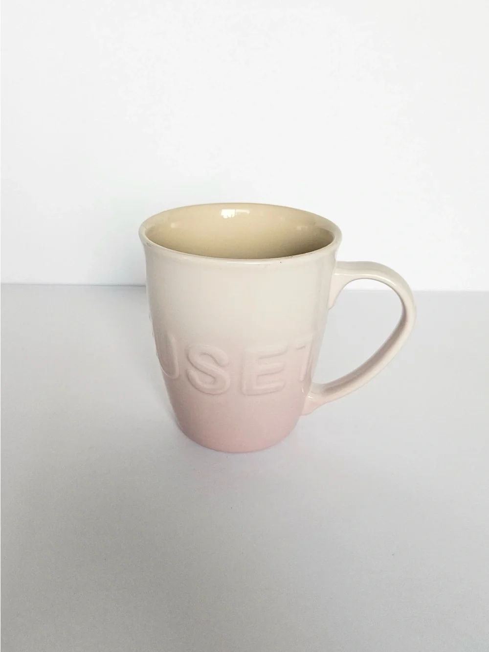 Le Creuset Ombre Pink to Cream Stoneware Mug